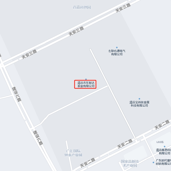 清遠(yuǎn)東智達(dá)表業(yè) 地圖位置