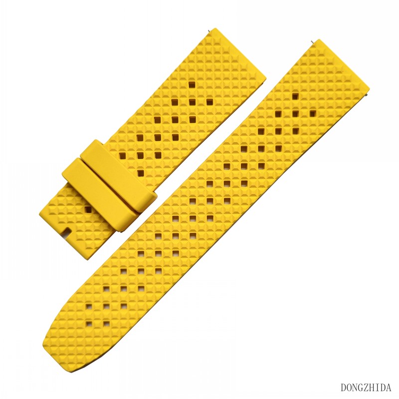 DFMY金字塔圖案氟橡膠表帶